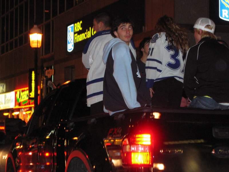 Downtown Toronto after Leafs won the Quarter Finals 57.JPG